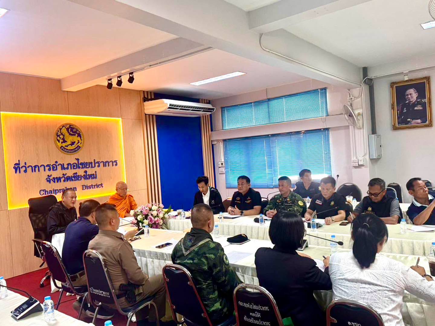 อำเภอไชยปราการ เดินหน้าประชุม คปป. ระดับอำเภอ ถกแนวทางป้องกันการตัดไม้ พร้อมเตรียมปลูกป่าเฉลิมพระเกียรติฯ พื้นที่ต้นน้ำแม่ทะลบหลวง